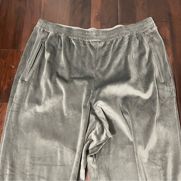 Skims Velour Jogger Pants Women’s Size 3XL Velvety Soft Pockets Drawstring Gray - Picture 2 of 5